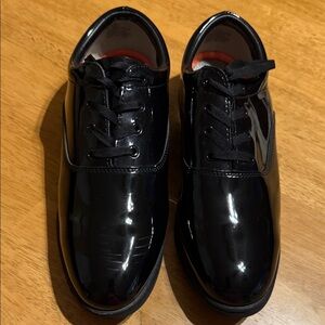 Classic Black Men's Loafers. Marching Band Shoes